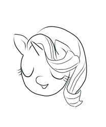 Size: 488x587 | Tagged: safe, starlight glimmer, pony, unicorn, black and white, bust, eyes closed, grayscale, monochrome, open mouth, portrait, simple background, solo, white background