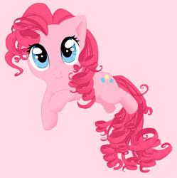 Size: 564x566 | Tagged: safe, artist:raimbownyan, pinkie pie, earth pony, pony, chibi, female, mare, pink coat, pink mane, solo