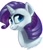 Size: 500x586 | Tagged: safe, artist:junosunderland, rarity, pony, unicorn, female, mare, purple mane, simple background, solo, white coat