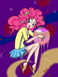 Size: 1536x2048 | Tagged: safe, artist:mydeardream, pinkie pie, humanized, skinny, solo