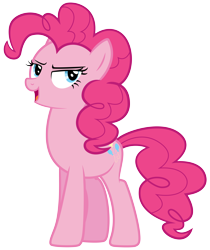Size: 7200x8567 | Tagged: safe, artist:discorded, part of a set, pinkie pie, earth pony, pony, games ponies play, absurd resolution, bedroom eyes, crystal empire cheer meme, simple background, solo, transparent background, vector