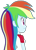 Size: 456x628 | Tagged: safe, artist:fella, derpibooru import, rainbow dash, equestria girls, legend of everfree, back, female, looking back, simple background, solo, transparent background