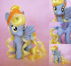 Size: 975x900 | Tagged: safe, artist:psaply, derpy hooves, crystal pony, pony, awesome, brushable, crystallized, custom, figure, irl, photo, solo, toy