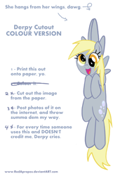 Size: 2388x3500 | Tagged: safe, artist:redapropos, derpy hooves, paper child, papercraft, solo, text