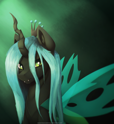 Size: 1024x1106 | Tagged: safe, artist:equestrian-downfall, queen chrysalis, changeling, changeling queen, female, solo