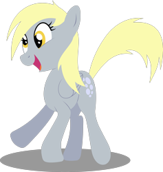 Size: 6000x6329 | Tagged: safe, artist:cooltomorrowkid, derpy hooves, pegasus, pony, absurd resolution, female, mare, simple background, smiling, solo, transparent background, vector