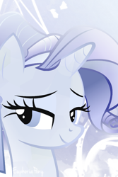 Size: 640x960 | Tagged: safe, artist:euphoriapony, rarity, crystal pony, pony, unicorn, alternate hairstyle, bedroom eyes, iphone wallpaper, smiling