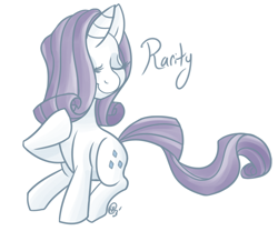 Size: 852x710 | Tagged: safe, artist:shellsweet, rarity, pony, unicorn, female, horn, mare, solo, white coat