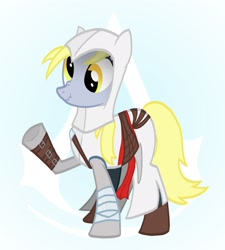 Size: 2136x2370 | Tagged: safe, derpy hooves, pegasus, pony, assassin's creed, female, mare, parody