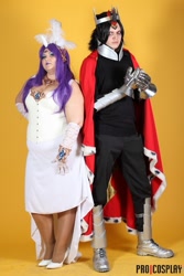 Size: 533x800 | Tagged: safe, king sombra, rarity, human, .mov, cosplay, irl, irl human, photo, slaverty