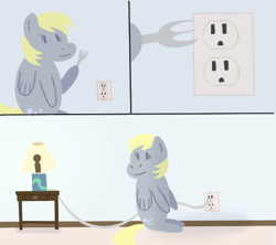 Size: 675x600 | Tagged: safe, artist:elslowmo, derpy hooves, pegasus, pony, comic, female, mare