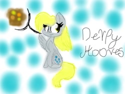 Size: 1024x768 | Tagged: safe, artist:gg41126, derpy hooves, pegasus, pony, female, mare, muffin, solo