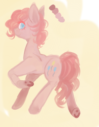 Size: 560x715 | Tagged: safe, artist:thedeermiddleground, pinkie pie, earth pony, pony, solo