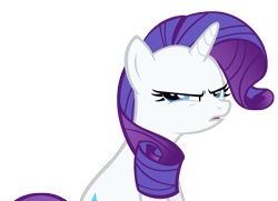 Size: 4000x2893 | Tagged: dead source, safe, artist:santafer, rarity, pony, unicorn, the return of harmony, disgusted, simple background, solo, transparent background, vector