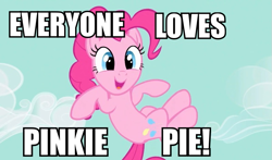 Size: 795x466 | Tagged: safe, edit, edited screencap, screencap, pinkie pie, earth pony, pony, the best night ever, image macro, love, solo