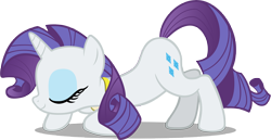 Size: 7068x3648 | Tagged: safe, artist:pokerface3699, rarity, pony, unicorn, bowing, element of generosity, necklace, simple background, solo, transparent background, vector