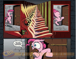 Size: 903x700 | Tagged: safe, pinkie pie, earth pony, pony, exploitable meme, infinity, meme, recursion, surprise door