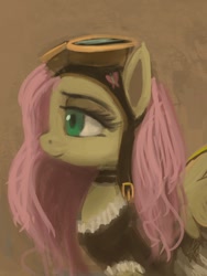 Size: 600x800 | Tagged: safe, artist:raikoh, fluttershy, pegasus, pony, female, mare, solo, steampunk