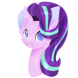 Size: 1024x1024 | Tagged: safe, artist:emypony, starlight glimmer, pony, unicorn, bust, female, mare, solo