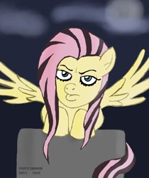 Size: 1176x1400 | Tagged: safe, artist:scobionicle99, fluttershy, pegasus, pony, emoshy, female, mare, pink mane, yellow coat