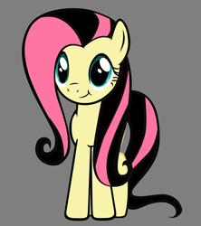 Size: 900x1015 | Tagged: safe, artist:banisevilform, fluttershy, pegasus, pony, emoshy, female, mare, pink mane, yellow coat