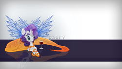 Size: 1920x1080 | Tagged: safe, artist:overmare, artist:sunibee, edit, rarity, pony, unicorn, alternate hairstyle, clothes, crystal, dress, glass, reflection, shoes, vector, wallpaper, wine