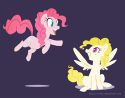 Size: 953x748 | Tagged: safe, artist:rinzu, pinkie pie, surprise, earth pony, pony, g1, g1 to g4, generation leap, smiling