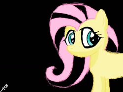 Size: 1032x774 | Tagged: safe, artist:thecrackerbrony, fluttershy, pegasus, pony, emoshy, female, mare, pink mane, yellow coat