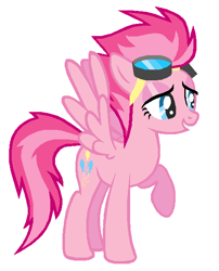 Size: 488x603 | Tagged: safe, artist:durpy, color edit, pinkie pie, spitfire, pony, recolor