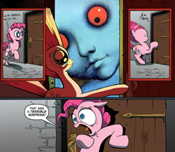 Size: 945x821 | Tagged: safe, pinkie pie, earth pony, pony, exploitable meme, fantastic planet, meme, obligatory pony, surprise door, tiva, traag