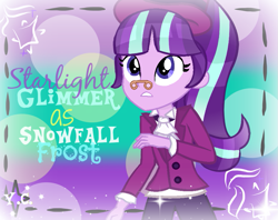 Size: 907x720 | Tagged: safe, artist:yaycelestia0331, snowfall frost, starlight glimmer, equestria girls, equestria girls-ified, solo