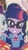 Size: 513x910 | Tagged: safe, derpibooru import, screencap, applejack, pinkie pie, rainbow dash, rarity, sci-twi, sunset shimmer, twilight sparkle, better together, equestria girls, cardboard cutout, cardboard twilight, clothes, cropped, geode of shielding, geode of telekinesis, glasses, looking at you, magical geodes, ponytail, smiling