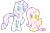 Size: 1507x1007 | Tagged: safe, artist:boulderthedragon, fluttershy, rarity, pegasus, pony, unicorn, female, mare, simple background, white background