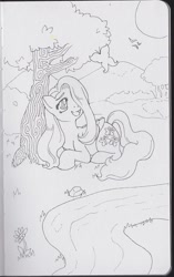 Size: 780x1242 | Tagged: safe, artist:meepsthesmall, fluttershy, pegasus, pony, female, mare, simple background, traditional art, white background