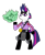 Size: 1429x1751 | Tagged: safe, artist:jewelsfriend, derpibooru import, twilight sparkle, pony, unicorn, bipedal, crossover, female, mare, mortal kombat, quan chi, simple background, skeleton king, solo, super robot monkey team hyperforce go!, transparent background