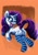 Size: 700x993 | Tagged: safe, artist:projectzuel, rarity, pony, unicorn, clothes, plot, socks, solo, striped socks, wahaha