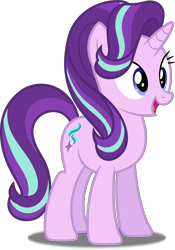 Size: 3494x5000 | Tagged: safe, artist:dashiesparkle, starlight glimmer, pony, unicorn, every little thing she does, .svg available, absurd resolution, cute, female, glimmerbetes, happy, mare, open mouth, simple background, solo, transparent background, vector