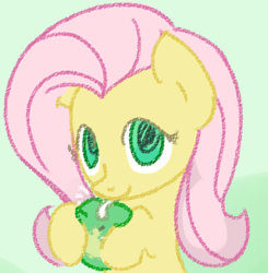 Size: 427x436 | Tagged: safe, artist:embertwist, fluttershy, pegasus, pony, female, juice box, mare, pink mane, yellow coat