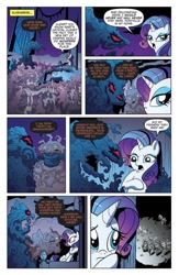 Size: 584x898 | Tagged: safe, idw, jerome, larry, rarity, shadowfright, pony, unicorn, spoiler:comic, crossover, ew gay, gravity falls, mabel pines, maybelle, nightmare forces, official preview, ponified