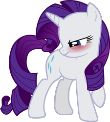 Size: 1872x2078 | Tagged: safe, artist:ocarina0ftimelord, rarity, pony, unicorn, blushing, simple background, solo, transparent background, vector