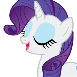 Size: 720x722 | Tagged: safe, artist:acuario1602, rarity, pony, unicorn, female, horn, mare, white coat