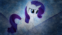 Size: 1920x1080 | Tagged: safe, artist:overmare, rarity, pony, unicorn, female, horn, mare, solo, vector, wallpaper