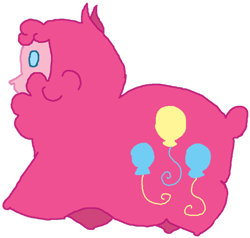 Size: 900x855 | Tagged: safe, pinkie pie, alpaca, earth pony, pony, female, mare, pink coat, pink mane, solo