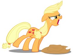 Size: 8000x6000 | Tagged: safe, artist:caliazian, applejack, earth pony, pony, too many pinkie pies, .ai available, .svg available, absurd resolution, open mouth, screaming, simple background, solo, transparent background, vector, yelling