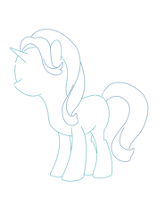 Size: 1400x1892 | Tagged: safe, starlight glimmer, pony, unicorn, monochrome, simple background, solo, white background