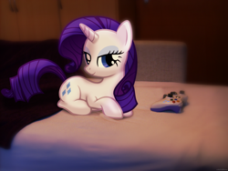 Size: 2560x1920 | Tagged: safe, artist:colorfulbrony, rarity, controller, irl, photo, ponies in real life, xbox 360