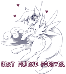 Size: 500x557 | Tagged: safe, artist:kolshica, derpy hooves, pegasus, pony, female, lineart, mare, pixiv, solo