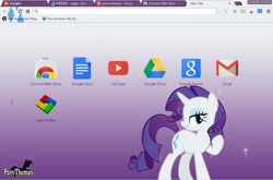 Size: 1024x674 | Tagged: safe, rarity, pony, unicorn, female, google chrome, google+, horn, mare, solo, theme