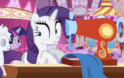 Size: 702x445 | Tagged: safe, rarity, oc, pony, unicorn, lined paper, scared, sewing, sewing machine, twiface, wrong neighborhood