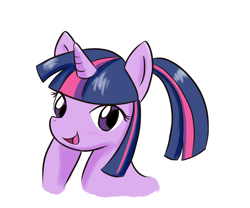 Size: 1200x1000 | Tagged: safe, artist:do-it-yourself, derpibooru import, twilight sparkle, alternate hairstyle, ponytail, solo